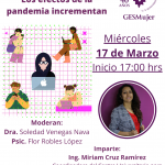 El GESMujer invita a videocharla sobre el acoso pederasta en redes sociales “Grooming: los efectos de la pandemia incrementan”.