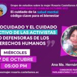 Autocuidado para activistas y defensoras de derechos humanos.