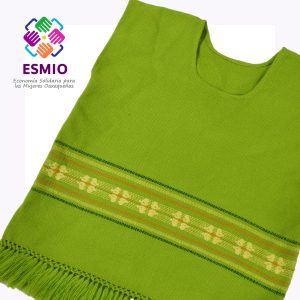 Blusa verde en telar de cintura