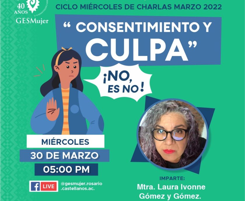 Cartel. Charla sobre consentimiento sexual