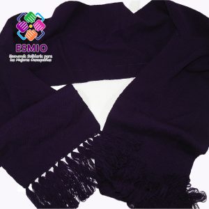 Chalina en telar de cintura en color morado